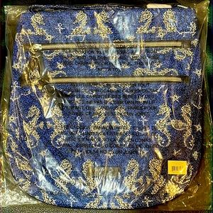 Vera Bradley Iconic Triple Zip Hipster Seahorse of Course Print NWT